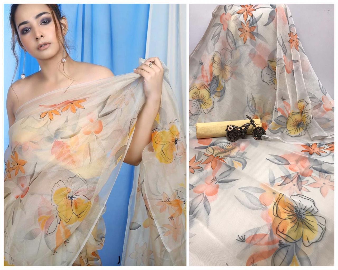 Shop the Latest Collection of Organza Silk Sarees Online